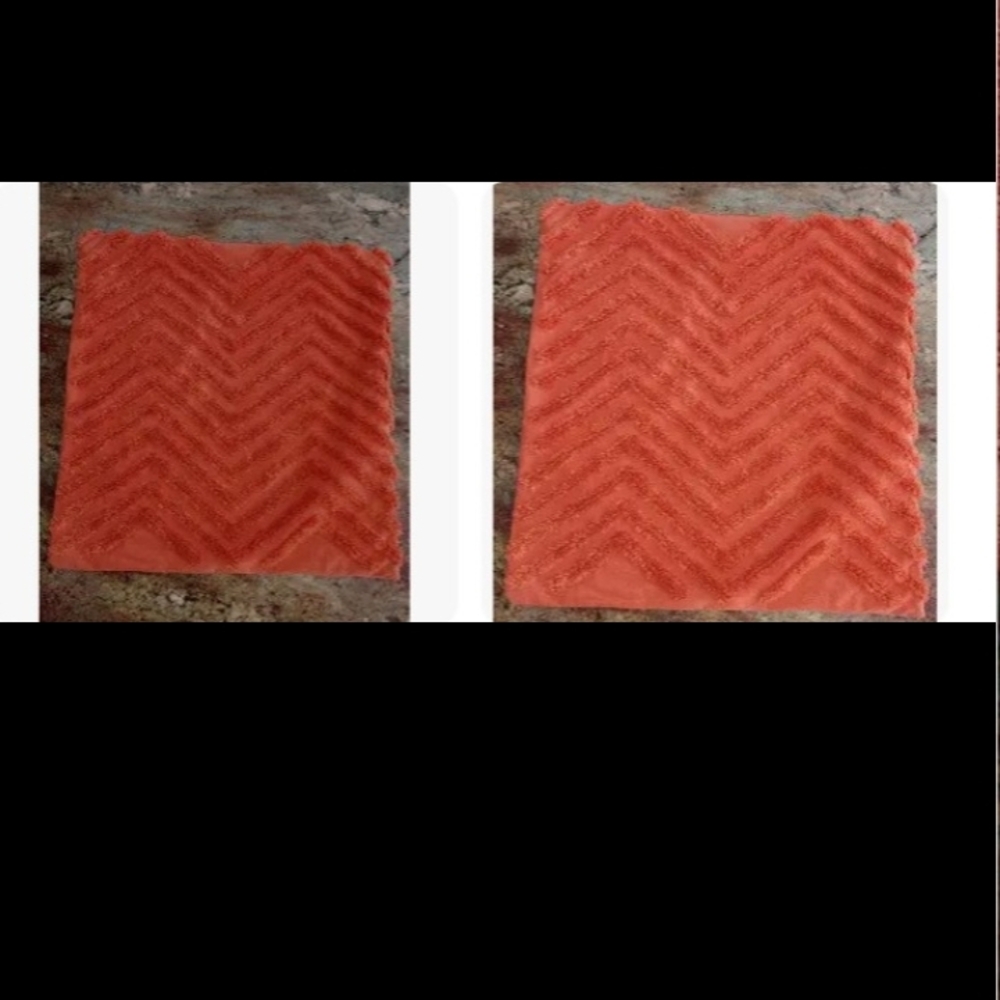 2#Dkny Cotton Chenille Zig Zag Geometric Throw Pillow Covers